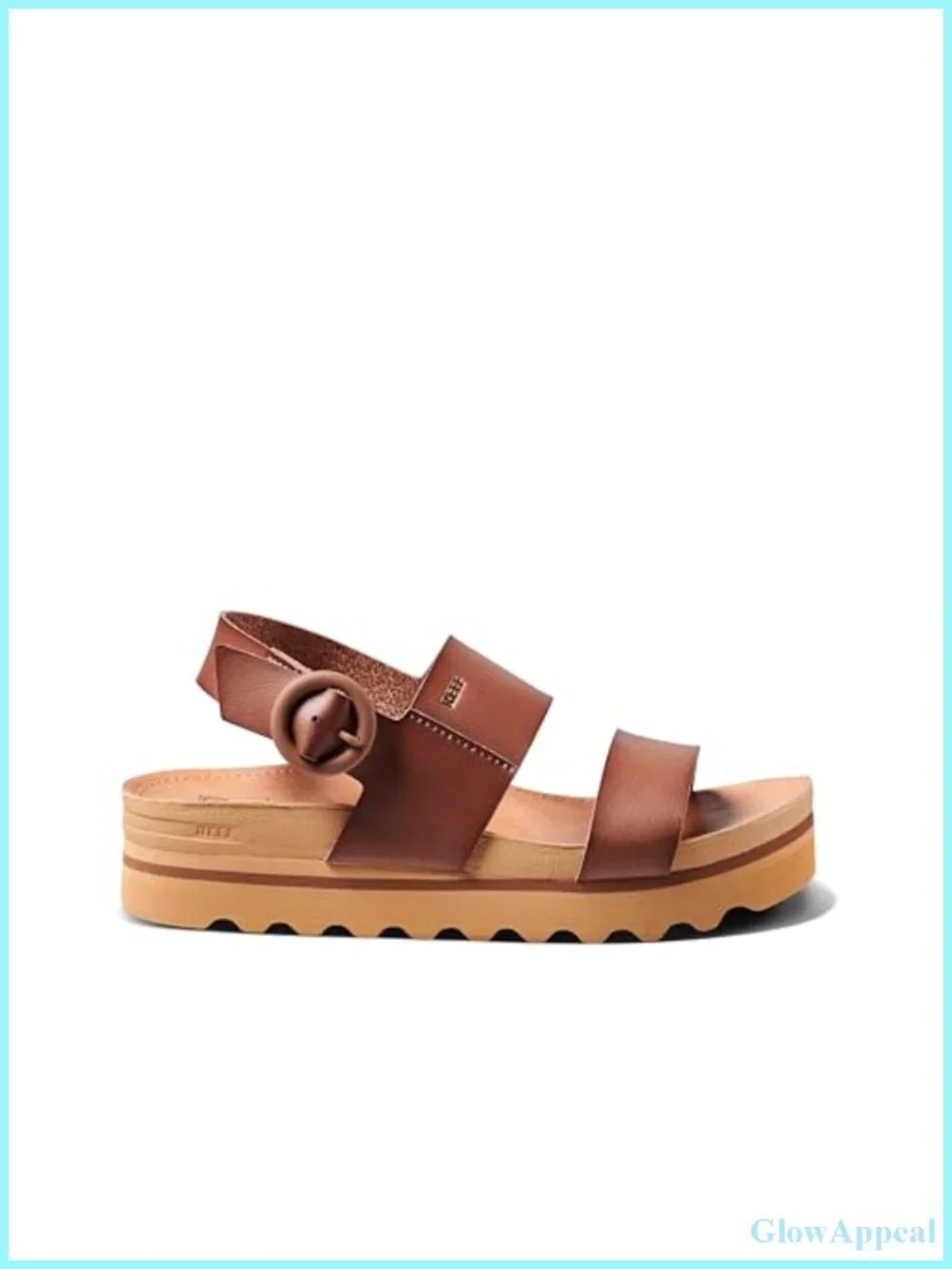Platform Slide Sandals with Adjustable Buckle Strap